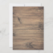 Rustikale Babys Atem Mason Jar Lights Hochzeit Einladung (Rückseite)