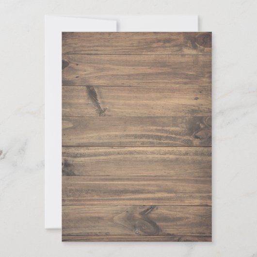 Rustikale Babys Atem Mason Jar Lights Hochzeit Einladung (Rückseite)