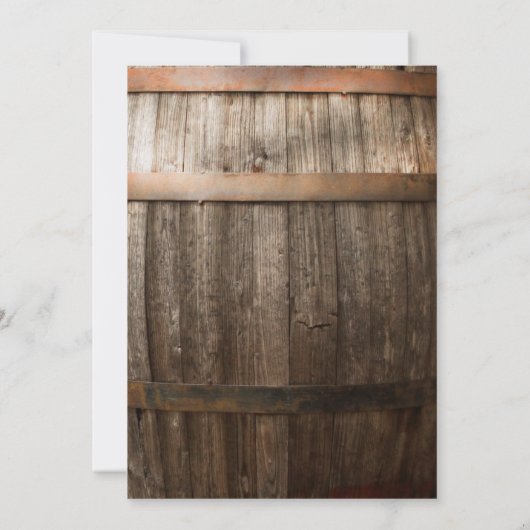 Rustikale Babys atmen Save the Date Karte (Rückseite)