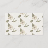 Rustikale Babyträgt-Schaufenster-Duschkarte Begleitkarte (Rückseite)