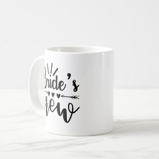 Rustikale Bachelorette-Crew Kaffeetasse (Vorderseite Links)
