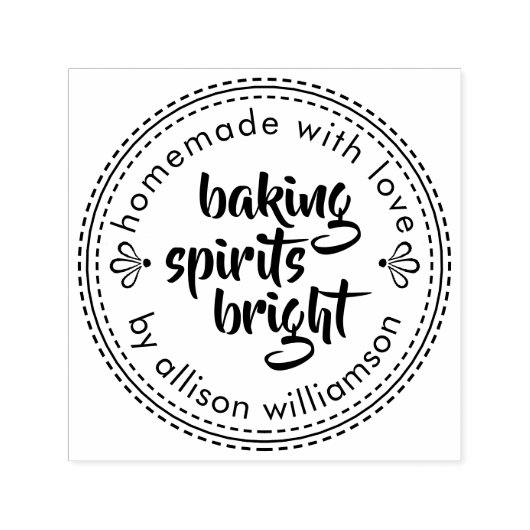 Rustikale Backbrille Heller Weihnachtsfeiertag Permastempel (Design)