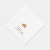 Rustikale Backbun in der Oven-Baby-Dusche Serviette (Ecke)