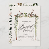 Rustikale Backenbrunch-Dusche Save The Date (Vorne/Hinten)