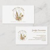 Rustikale Bäckerei Eleganter Koch Visitenkarte (Vorne/Hinten)