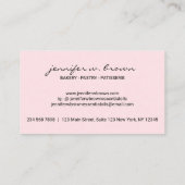 Rustikale Bäckerei Französisch Macaroon Café Visitenkarte (Rückseite)