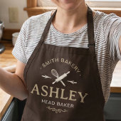 Rustikale Bäckerei Oberbäcker Typografie Modern  Schürze