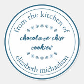 Rustikale Backwaren Runder Aufkleber (Vorderseite)