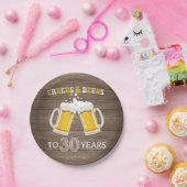 Rustikale Backwaren und Bier bis 30 Jahre Papierpl Pappteller (Party)