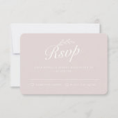 Rustikale Backyard Botanische Blätter Hand Skript Einladung (Vorderseite)