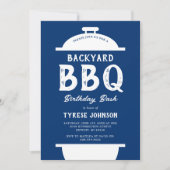 Rustikale Backyard GRILLEN Geburtstagsparty Einladung (Vorderseite)