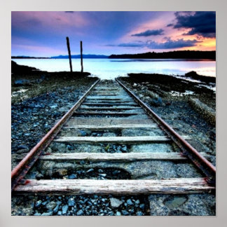 Rustikale Bahn Poster