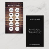 Rustikale Barber Shop Loyalty Punch Card Treuekarte (Vorne/Hinten)