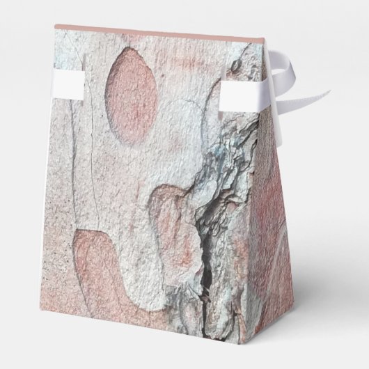 Rustikale Barche mit Herzenshochzeit Danke Geschenkschachtel (Rückseite)