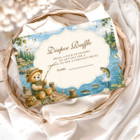 Rustikale Bären-Angeln-Windel-Raffle