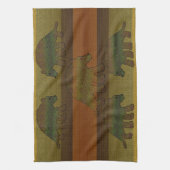 Rustikale Bären Geschirrtuch (Vertikal)