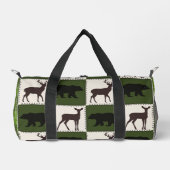 Rustikale Bären- und Hirschplätze, dunkelgrüne und Duffle Bag (Vorderseite)