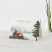 Rustikale Bären Weihnachten (Vorderseite)