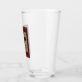 Rustikale Bärenfamilie Rotes Buffalo Kariert Burla Glas (Links)