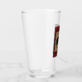 Rustikale Bärenfamilie Rotes Buffalo Kariert Burla Glas (Rechts)