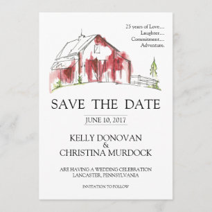 Rustikale Barensehen retten das Datum Save The Date