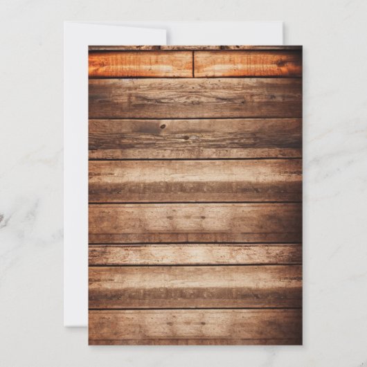 Rustikale Barensehen speichern das Datum für das b Save The Date (Rückseite)