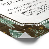 Rustikale Bärenspinne Kinderdusche soziale Entfern Poster (Ecke)