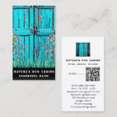 *~* Rustikale Barenttür AP49 QR Land Künstlerisch Visitenkarte (Vorne/Hinten)