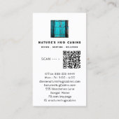 *~* Rustikale Barenttür AP49 QR Land Künstlerisch Visitenkarte (Rückseite)