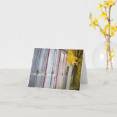 Rustikale Barenttüren - leere Notecards Karte (Gelbe Blume)