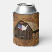 Rustikale Barfahne Dosenkühler (Kanne Rückseite)