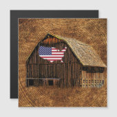 Rustikale Barfahne Magnetkarte (Vorne/Hinten)