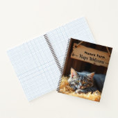 Rustikale Barkatze Bauernhof-Notebook Notizblock (Innenseite)