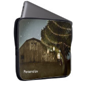 Rustikale Barn & Baumlichter Laptop-Schläfengehäus Laptopschutzhülle (Vorne Rechts)