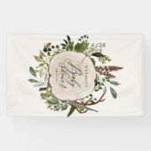 Rustikale Barn botanische Babydusche Banner (Horizontal)