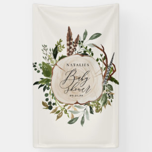 Rustikale Barn botanische Babydusche Banner