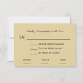 Rustikale Barn Golden Moments Endlose Liebe Hochze RSVP Karte (Rückseite)