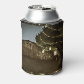 Rustikale Barn & Tree Lights Hochzeit kann kühlen Dosenkühler (Kanne Rückseite)