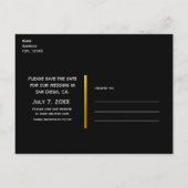 Rustikale Barn- und Baumhütten, die Hochzeit rette Ankündigungspostkarte (Rückseite)