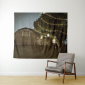 Rustikale Barnenstarry Abend Night Wedding Hinterg Wandteppich (Beispiel (Horizontal))