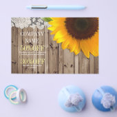 rustikale Barnholz Spitzen Western Laubenblume Flyer (Einzeln)