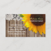 rustikale Barnholz Spitzen Western Laubenblume Visitenkarte (Vorderseite)