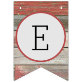 Rustikale Barnoden, die wir Got haben Hochzeit Wimpelkette (Dritte Fahne)