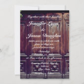 Rustikale Barntür Land Hochzeitseinladungen Einladung (Rückseite)