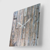 Rustikale Barnwood-Wall-Uhr Quadratische Wanduhr (Winkel)