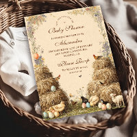 Rustikale Barnyard Farm Animals Baby Dusche