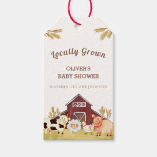 Rustikale Barnyard Farm Animals Baby Dusche Geschenkanhänger