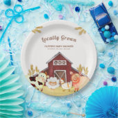 Rustikale Barnyard Farm Animals Baby Dusche Pappteller (Party)