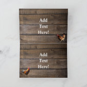 Rustikale Barriere - American Flag Note Card (Innenseite)