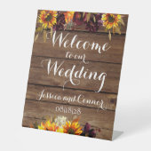 Rustikale Bartenpension Sonne & Wein Begrüßung Sockelschild (Vorderseite)